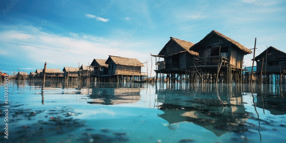 Stilted Thai Water Village