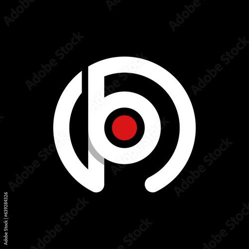 BP Logo With Center Creative Modern Business Typography Vector Template. Creative Abstract Letter BP Logo Vector.