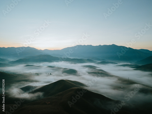 Thick fog on Heuaxang Mountain, Xaisomboun, Lao PDR © Phonexay