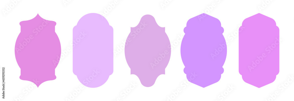 Shape islamic, arab vector window