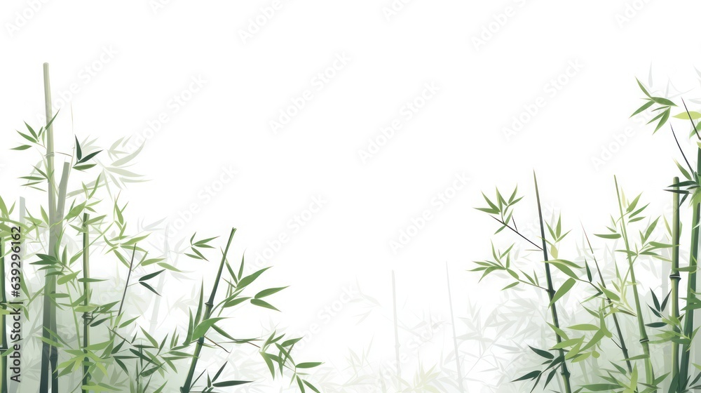 Naklejka premium Design template for bamboo forest