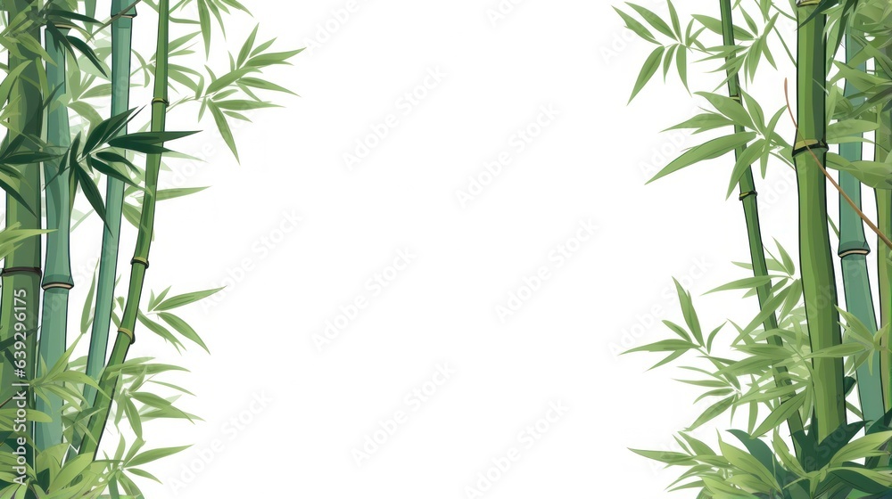 Naklejka premium Design template for bamboo forest