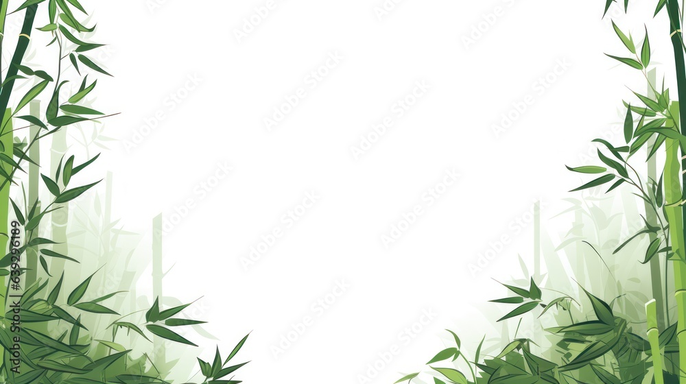 Design template for bamboo forest