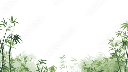 Design template for bamboo forest