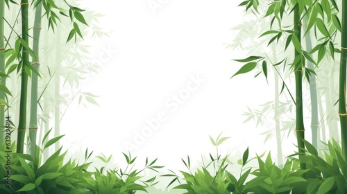 Design template for bamboo forest