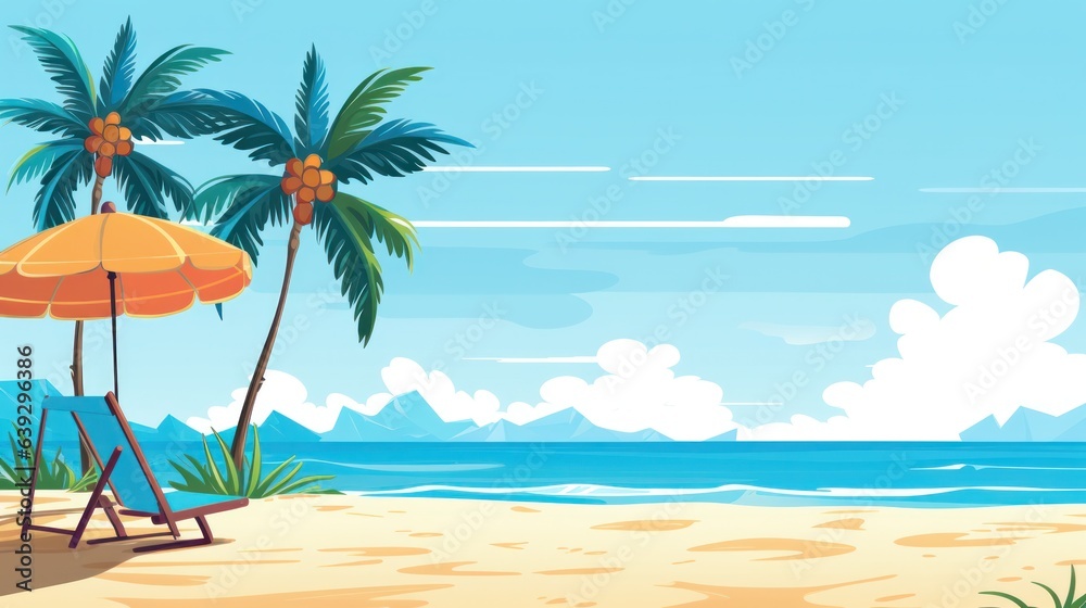 Obraz premium Design template for beach