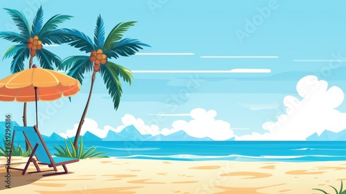 Design template for beach