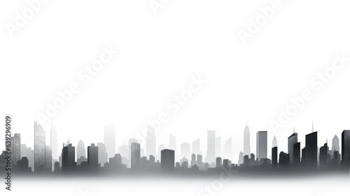 Design template for city skyline