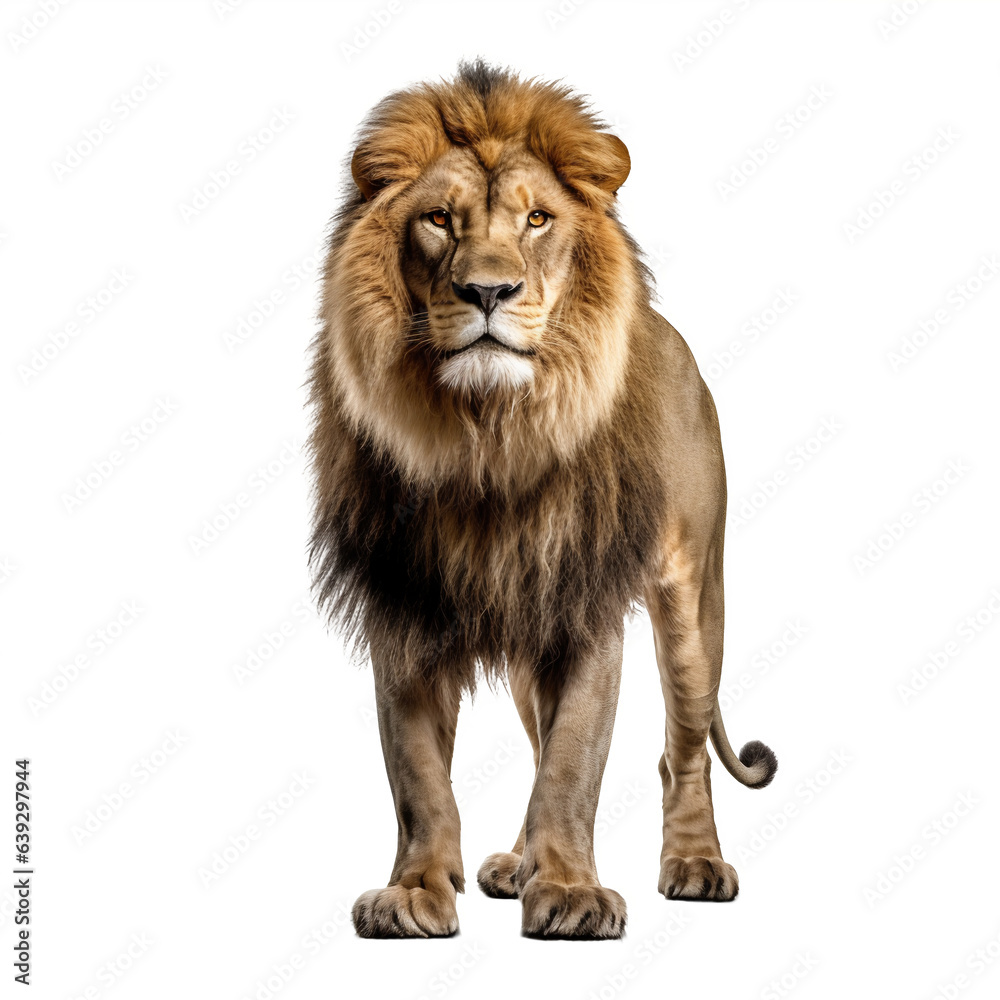 Lion en transparence, sans background