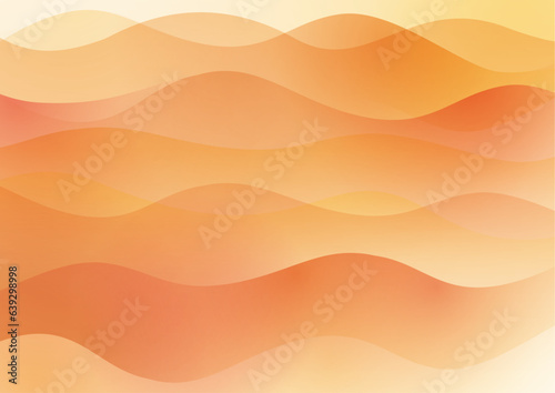 Print op canvas 曲線　流線のイメージ　背景　オレンジ