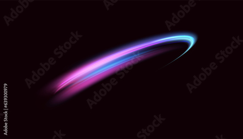 Dynamic vortex source of blue-violet light. High speed abstract swirl of light. For web design, game design. PNG vector