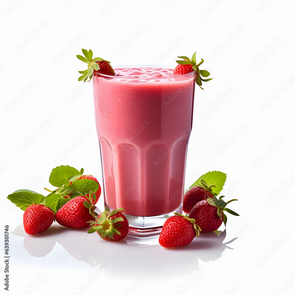 Mix berry smoothie superfood healthy concept isolated on white background Mix berry smoothie superfood healthy concept isolated on white background
