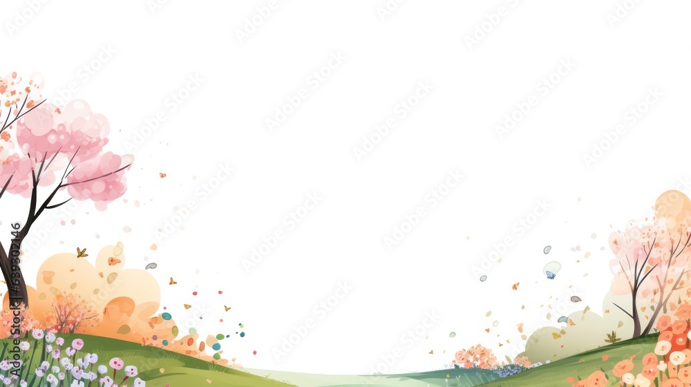 Design template for natural green landscape Design template for natural green landscape
