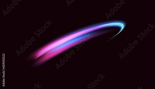 Dynamic vortex source of blue-violet light. High speed abstract swirl of light. For web design, game design. PNG vector