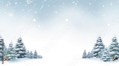 Design template for winter landscape © Left