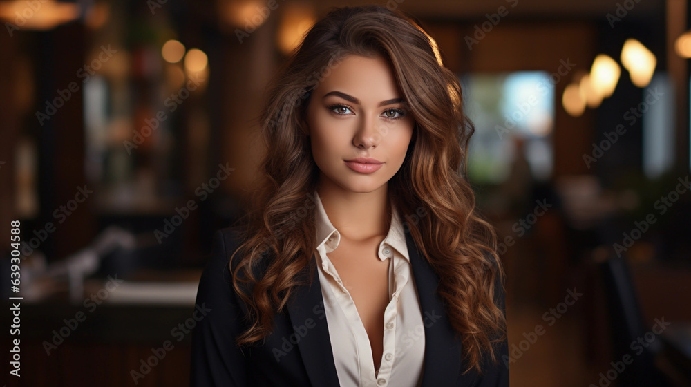 Beautiful Businesswomen in black suite Beautiful Businesswomen in black suite