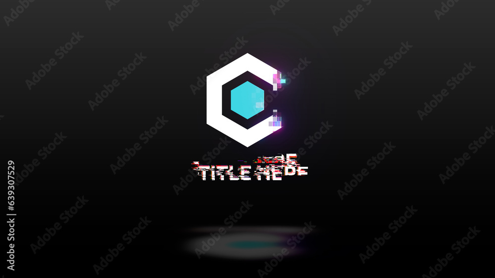 Pixel Wipe Glitch Logo Reveal Stock Template | Adobe Stock