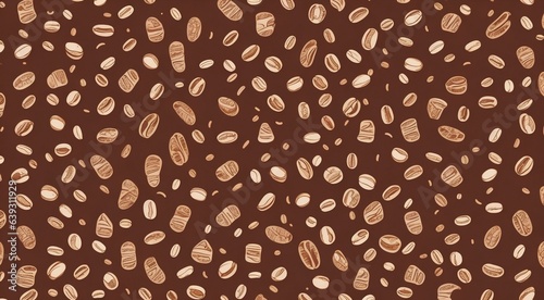 seamless background of coffee, abstract coffee background