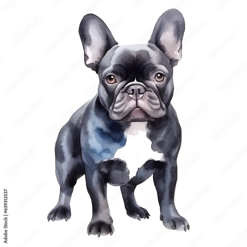 Fototapeta premium french bulldog puppy isolated