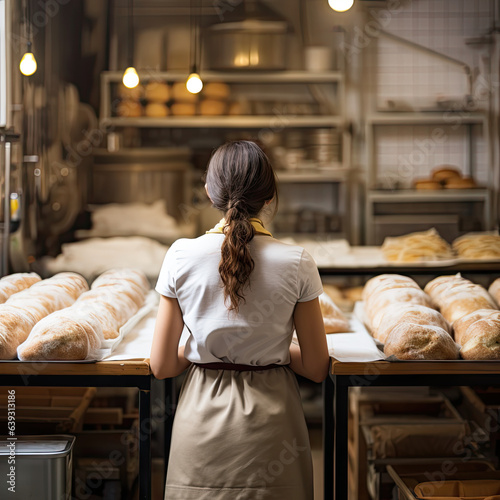 Person working in a bakery