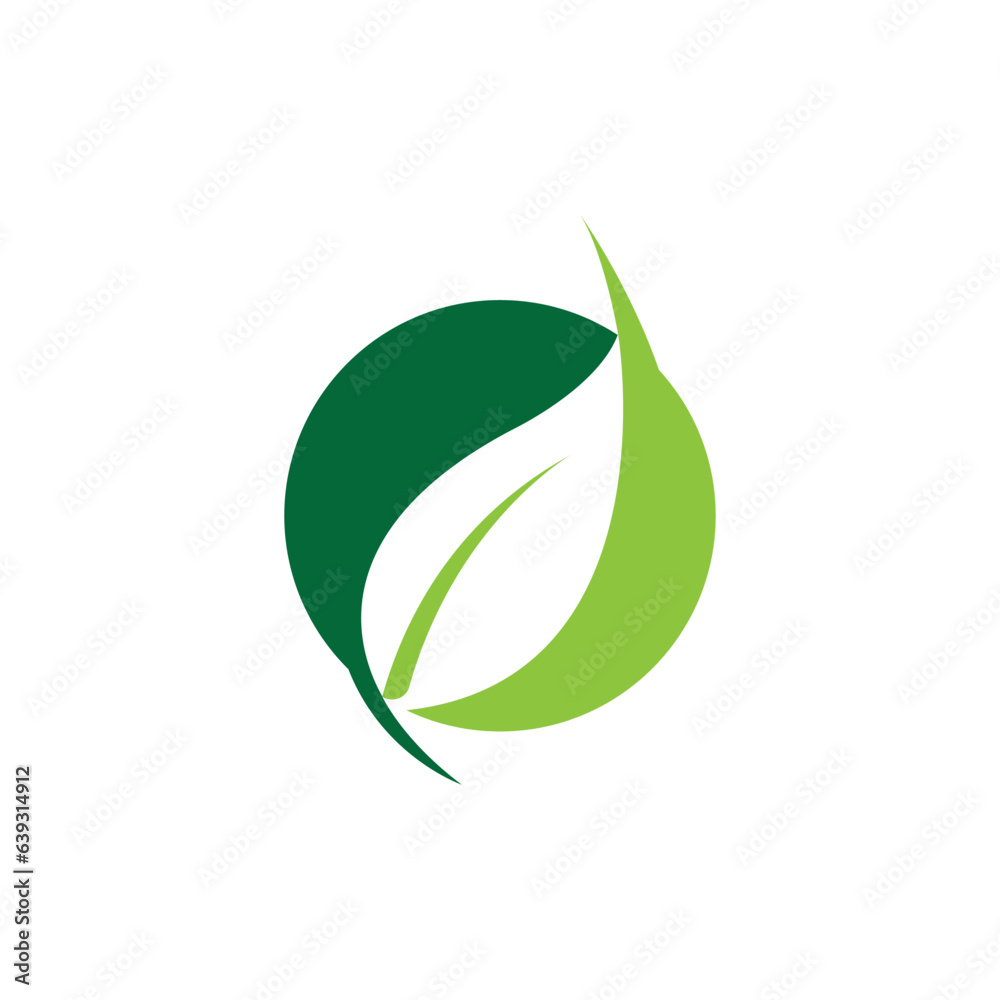 Leaves icon vector set isolated on white background. Various shapes of green leaves of trees and plants Leaves icon vector set isolated on white background. Various shapes of green leaves of trees and plants