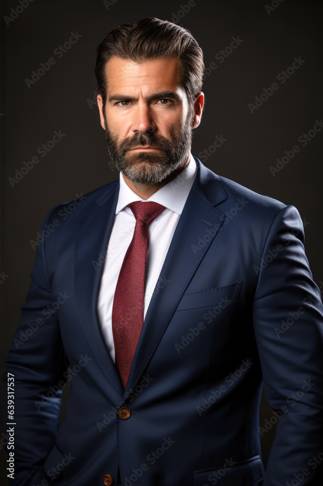 Confident businessman, an executive manager in suit Confident businessman, an executive manager in suit