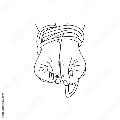 Tied hands