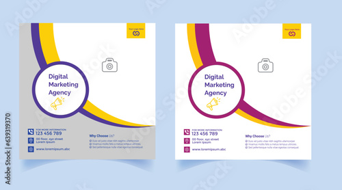 Social media post design, Social media cover page design, Web banner,