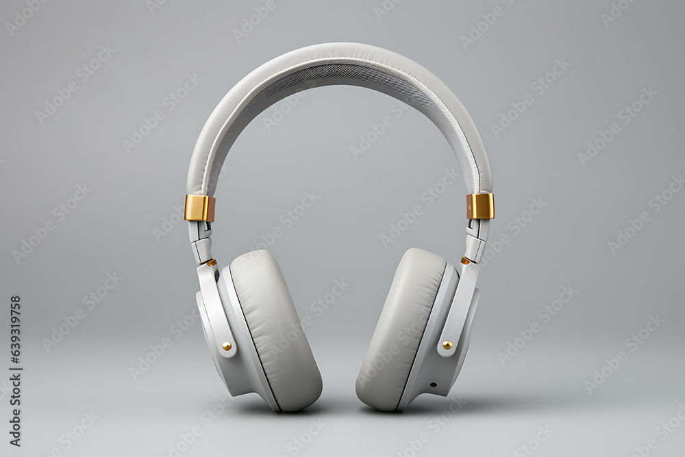 High-quality headphones on a white background. Headphone product photo High-quality headphones on a white background. Headphone product photo