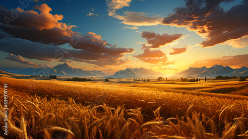 a wheat field, the golden ears of wheat are swaying in the wind © ZoomTeam
