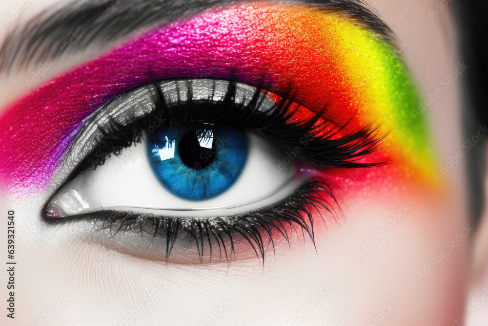 Intense Monochromatic Eye with Rainbow Reflection