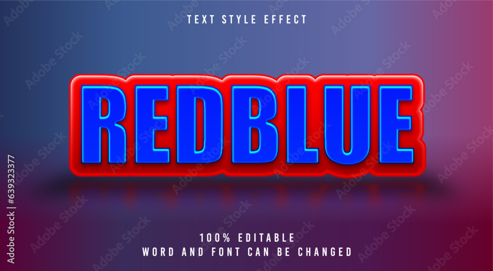 Red and Blue text effect
