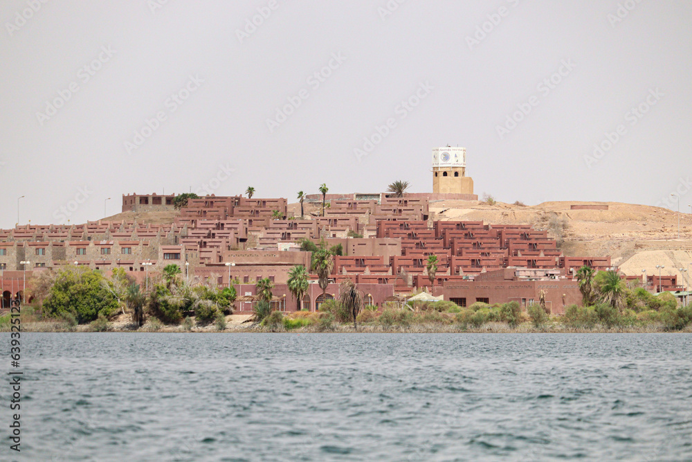 a touristic village near Lake Nasser in Aswan, Egypt
