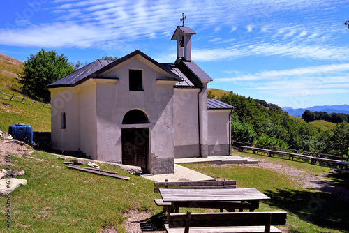 Chapel of the Sacred Heart Mount Antola Italy photo