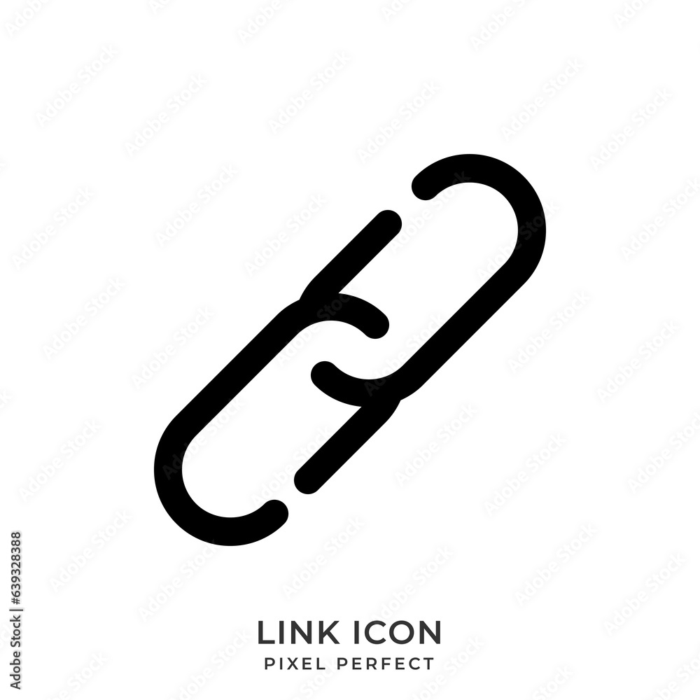 Link icon with style line. User interface icon. Vector illustration.