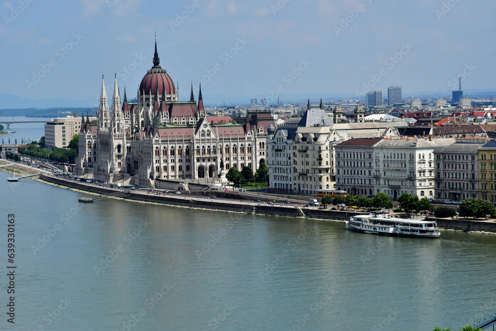 Budapest, Hungary - june 26 2023 : picturesque city centre
