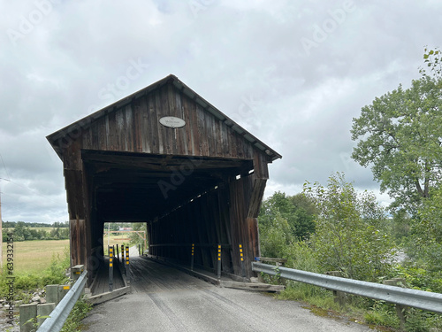 McDermott Covered Bridge in Quebec, Canada photo