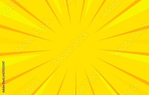 yellow flash, Yellow sun burst explosion rays effect texture. Pop art strip radial patetrn comics book cartoon. Vintage backdrop for comic superhero. 