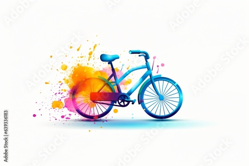 Graphic illustration of a bicycle