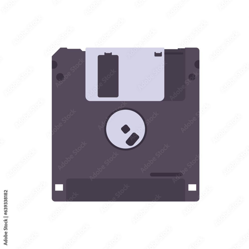 Floppy Disk Flat Illustration. Clean Icon Design Element on Isolated White Background Floppy Disk Flat Illustration. Clean Icon Design Element on Isolated White Background