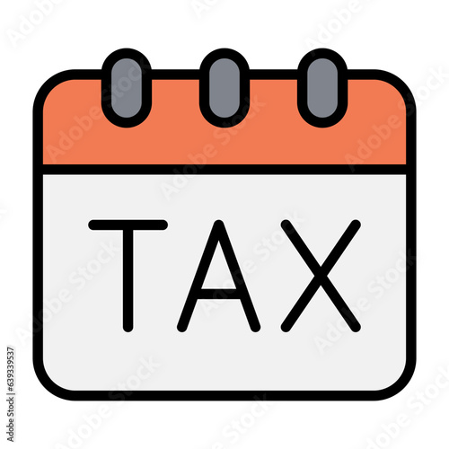 Tax day icon