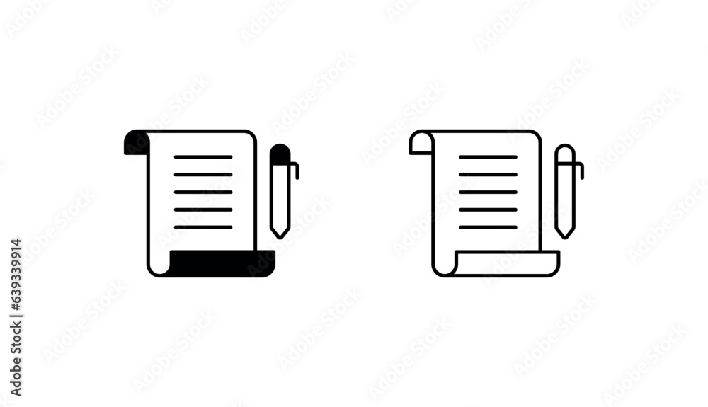 Document icon design with white background stock illustration Document icon design with white background stock illustration