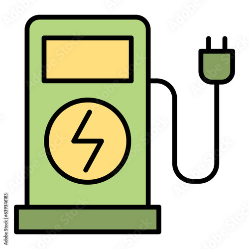 Electricity charging Station icon