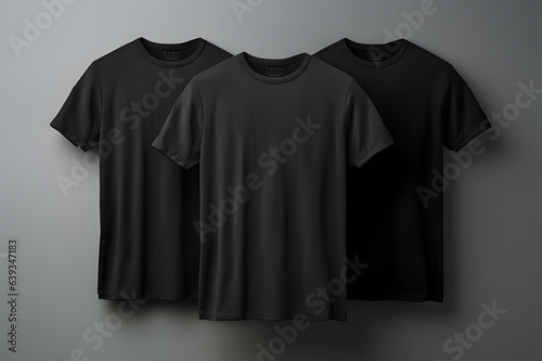 Black T-shirt Mockup Ai generative