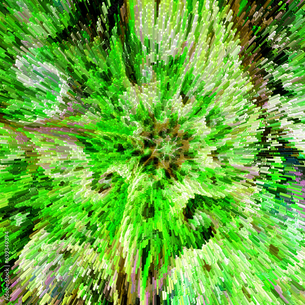 Fototapeta premium Abstract fractal illustration, concept art for poster, flyer, banner background, video background, billboards, pattern, art print, or design element.