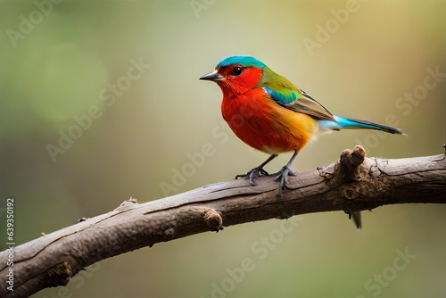 robin on a branch generated by AI © sdk