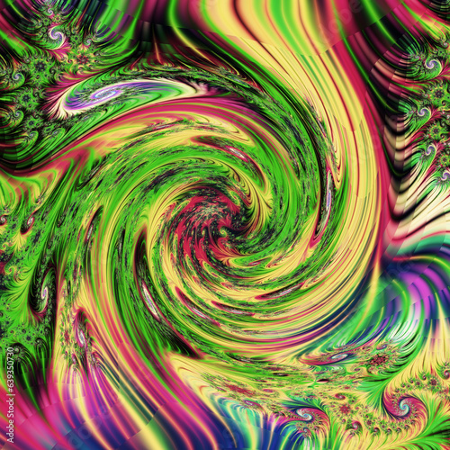 Abstract fractal illustration, concept art for poster, flyer, banner background, video background, billboards, pattern, art print, or design element.