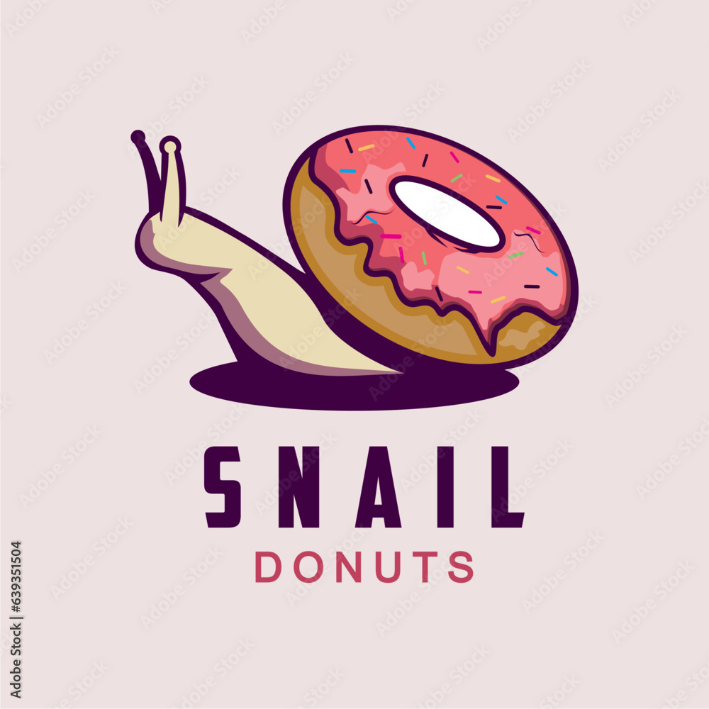 Donuts store logo. Patisserie, cafe or bakery emblem.