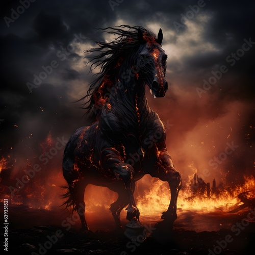 horse in the dark © Unseen