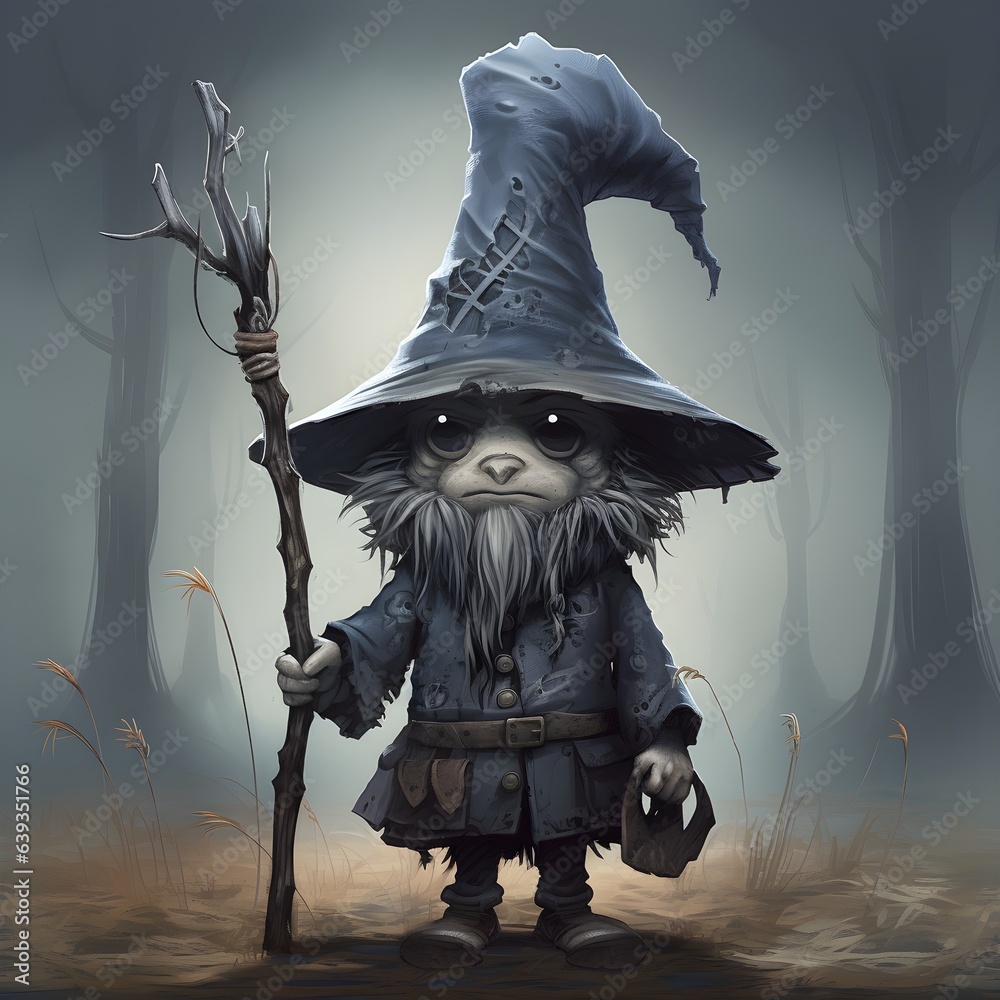 Obraz premium halloween witch with broom